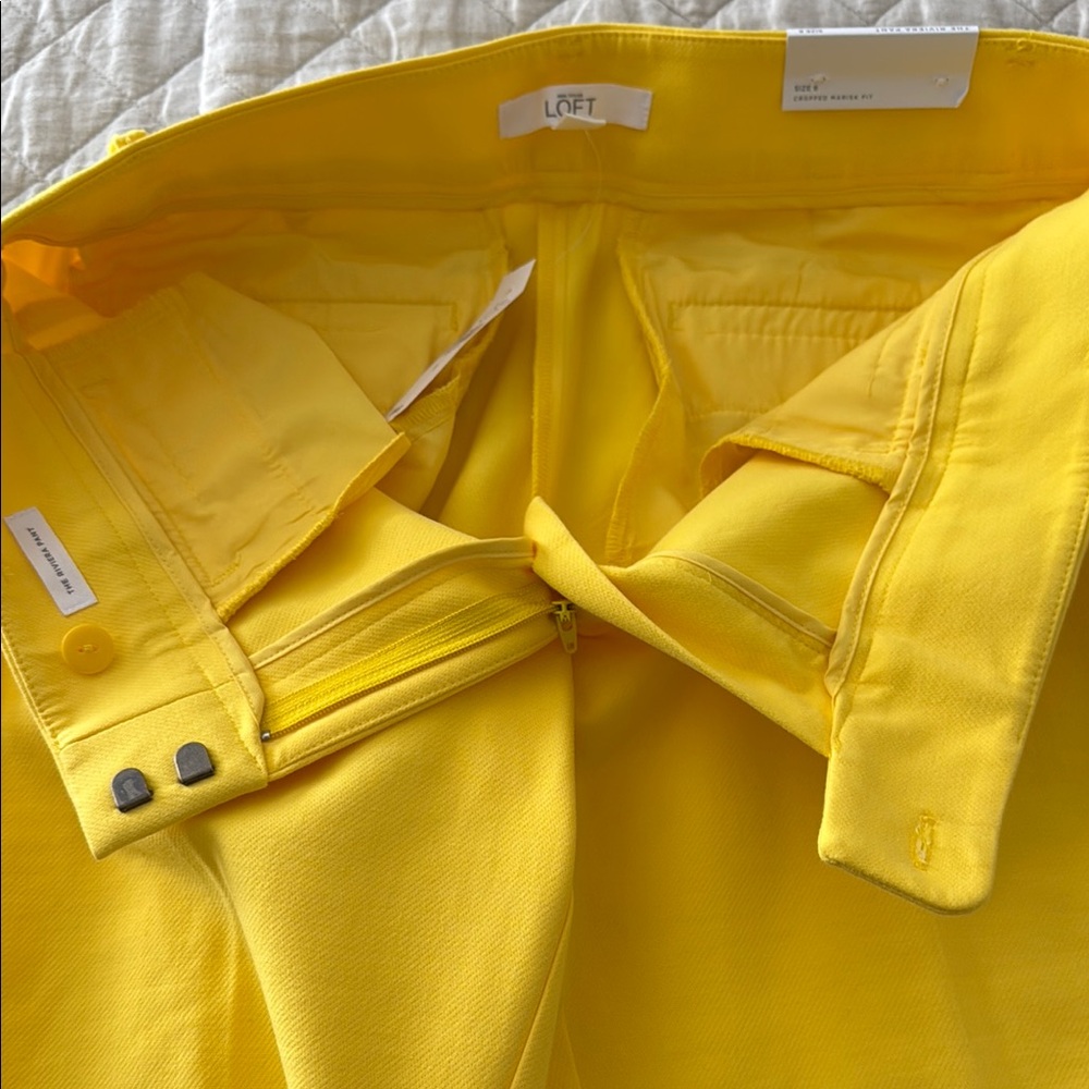 Loft Bright Yellow Riviera Marissa Fit Pant - Picture 5 of 14